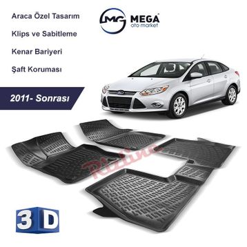 Rizline Ford Focus 2011-2014 3D Havuzlu Paspas