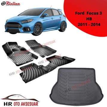 Rizline Ford Focus 3 HB 2011-2014 3D Paspas Bagaj Havuzu