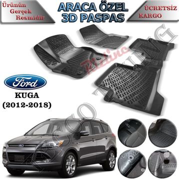 Rizline Ford Kuga 2012-2018 3D Havuzlu Paspas