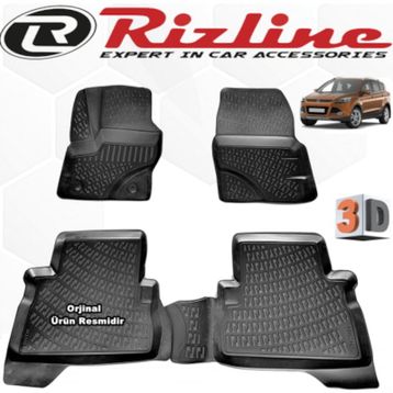 Rizline Ford Kuga 2012-2018 3D Havuzlu Paspas