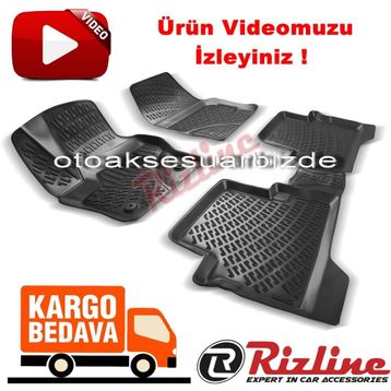 Rizline Ford Kuga 2013-2019 Siyah 3D Havuzlu Paspas