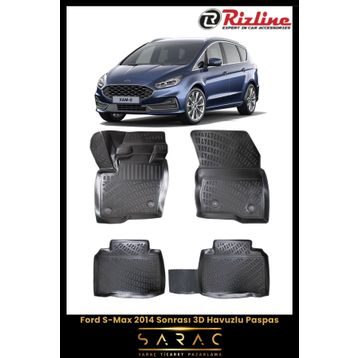 Rizline Ford S-Max 2015 3D Havuzlu Paspas