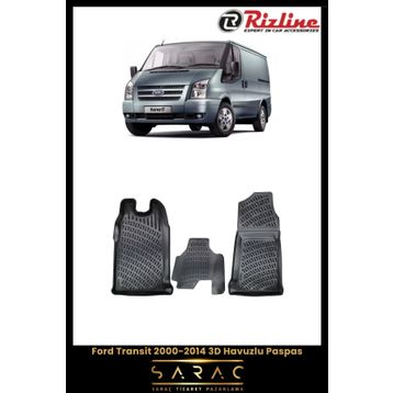 Rizline Ford Transit 2000-2014 Siyah 3D Havuzlu Paspas