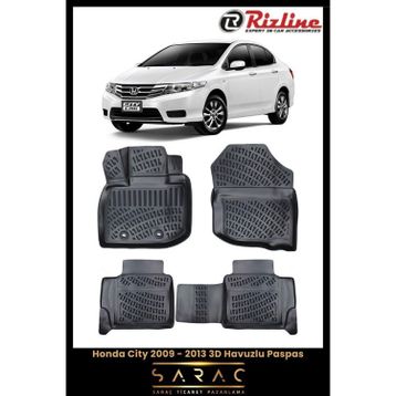 Rizline Honda City 2011 Model 3D Havuzlu Paspas