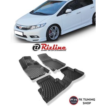Rizline Honda Civic 2012-2016 3D Havuzlu Paspas
