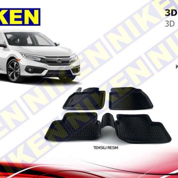 Rizline Honda Civic Fk7 2016 3d Havuzlu Paspas