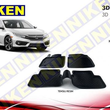 Rizline Honda Civic Fk7 2016 3d Havuzlu Paspas