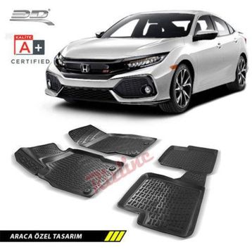 Rizline Honda Civic HB 2006-2012 3D Havuzlu Paspas