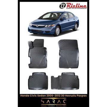 Rizline Honda Civic Sedan 2008 Model 3D Havuzlu Paspas