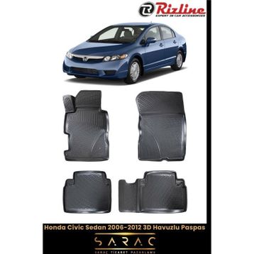 Rizline Honda Civic Sedan 2008 Model 3D Havuzlu Paspas
