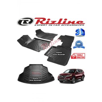 Rizline Honda CRV 2013-2017 Gri Siyah 3D Paspas