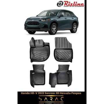 Rizline Honda HR-V 2023 3D Havuzlu Paspas