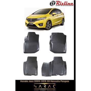 Rizline Honda Jazz 2009 Model 3D Havuzlu Paspas