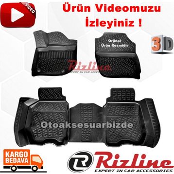 Rizline Honda Jazz 2015-2019 3D Havuzlu Paspas