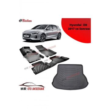 Rizline Hroto Hyundai I30 2017 Sonrası 3D Havuzlu Paspas ve Bagaj Havuzu