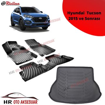 Rizline Hyundai Tucson 2015 Sonrası 3D Paspas Bagaj Havuzu
