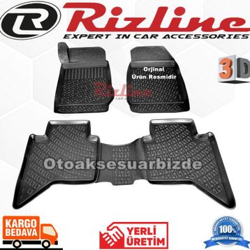 Rizline Isuzu D-Max 3D Havuzlu Paspas Seti