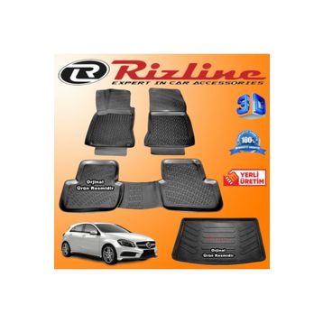 Rizline Mercedes A Serisi W176 2012 Sonrası 3D Paspas Bagaj Havuzu