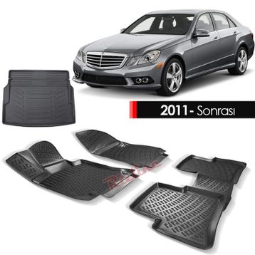 Rizline Mercedes E Serisi W212 2010 Sonrası Bej 3D Paspas Bagaj Havuzu