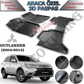 Rizline Mitsubishi Outlander 2004-2016 3D Havuzlu Paspas