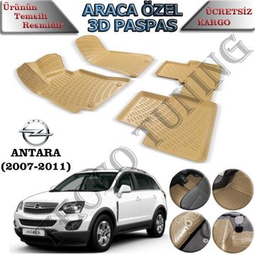 Rizline Opel Antara Bej 3D Havuzlu Paspas