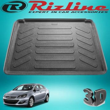 Rizline Opel Astra J Paspası Siyah Sedan 2012-2018 Arası 3D Bagaj Havuzu