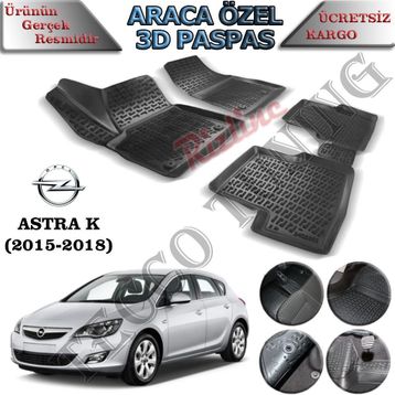 Rizline Opel Astra K 2015-2018 3d Havuzlu Paspas