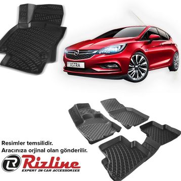 Rizline Opel Astra K 2015+ 3D Havuzlu Paspas
