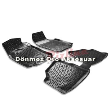 Rizline Opel Corsa C 2000 2005 Siyah 3D Havuzlu Paspas