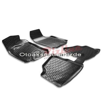 Rizline Opel Corsa C 2000 2005 Siyah 3D Havuzlu Paspas