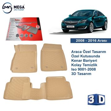 Rizline Opel İnsignia 2008-2016 3d Havuzlu Paspas