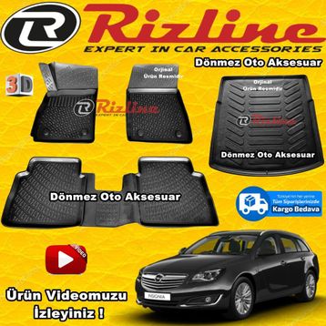 Rizline Opel İnsignia 2008-2016 3D Paspas Bagaj Havuzu