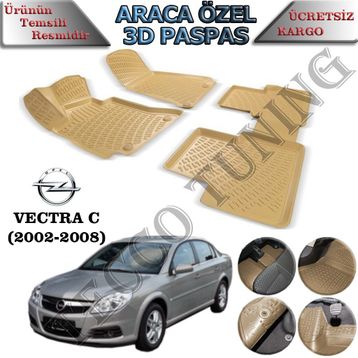 Rizline Opel Vectra C Bej 3D Havuzlu Paspas
