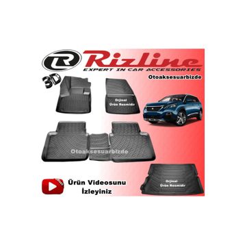Rizline Peugeot 5008 2010-2016 3D Paspas Bagaj Havuzu