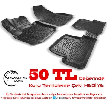Rizline Renault Captur 2013 Sonrası 3D Havuzlu Paspas