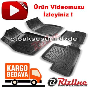 Rizline Renault Clio 4 Hb 2012 2019siyah 3D Havuzlu Paspas