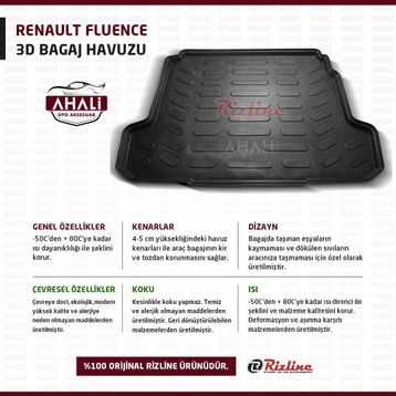 Rizline Renault Fluence Bagaj Havuzu