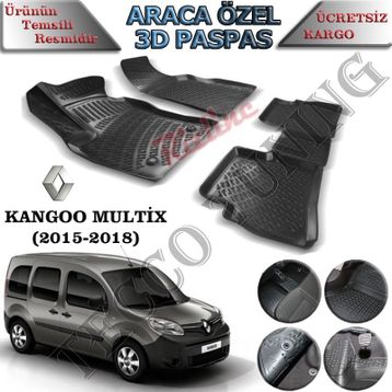 Rizline Renault Kango 3D Havuzlu Paspas