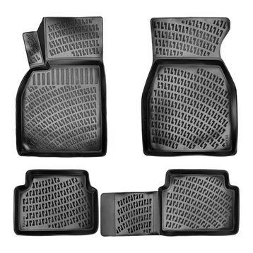 Rizline Renault Megane 2 Sedan 2002-2009 Siyah 3D Havuzlu Paspas