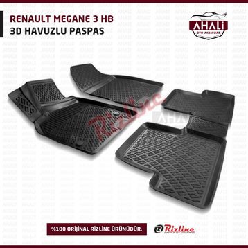 Rizline Renault Megane 3 2008-2016 3D Havuzlu Paspas