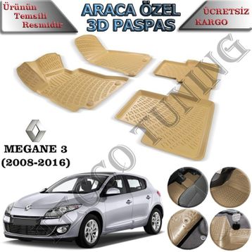 Rizline Renault Megane 3D Havuzlu Paspas
