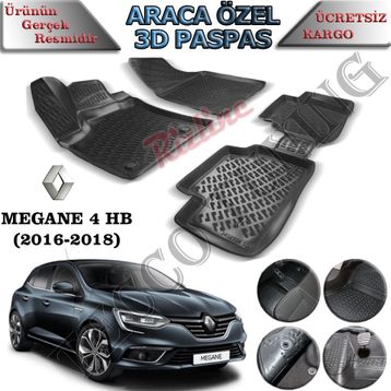 Rizline Renault Megane 3D Havuzlu Paspas
