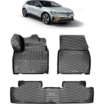 Rizline Renault Megane E-Tech 2022 + Siyah 3D Havuzlu Paspas