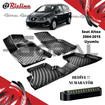 Rizline Seat Altea 2004-2015 3d Havuzlu Paspas