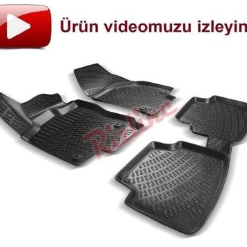 Rizline Seat Ateca Siyah 3D Havuzlu Paspas