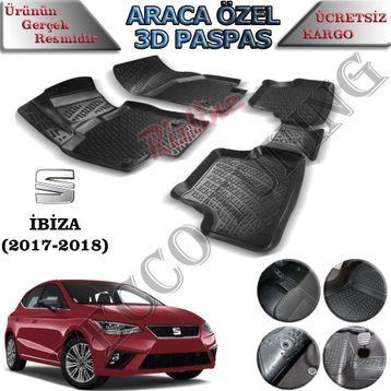 Rizline Seat İbiza 2017-2018 3D Havuzlu Paspas