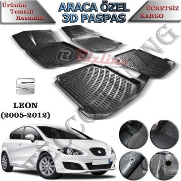 Rizline Seat Leon 2005-2012 3D havuzlu paspas