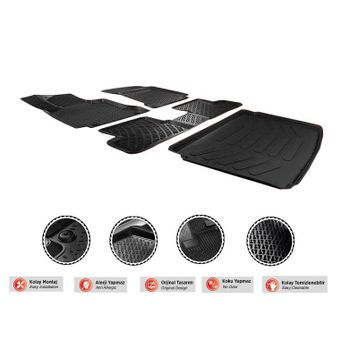 Rizline Seat Leon 2006-2012 3D Paspas Bagaj Havuzu