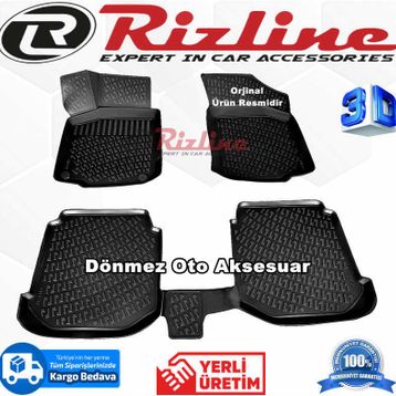 Rizline Seat Toledo 1998-2004 3D Havuzlu Paspas