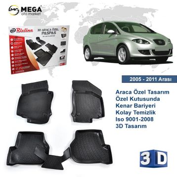 Rizline Seat Toledo 2005-2011 3D Havuzlu Paspas